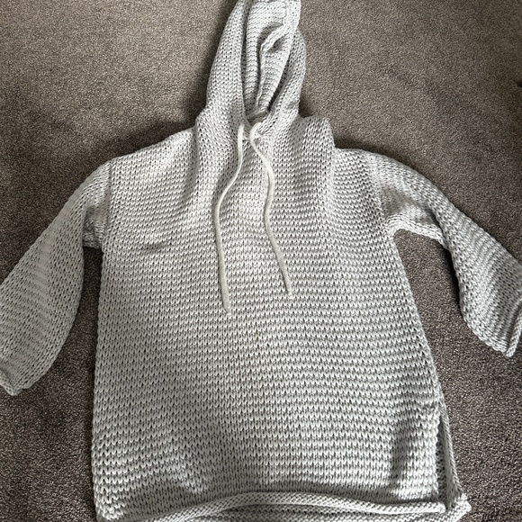 Hooded grey sweater - Picture 1 of 1